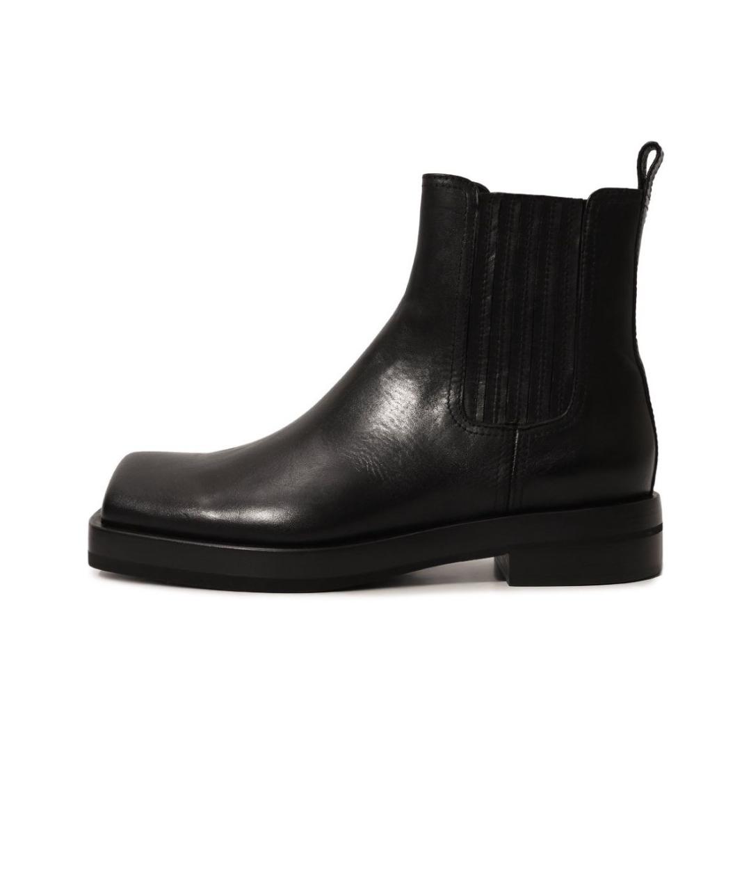 AGL Черные кожаные полусапоги, фото 9