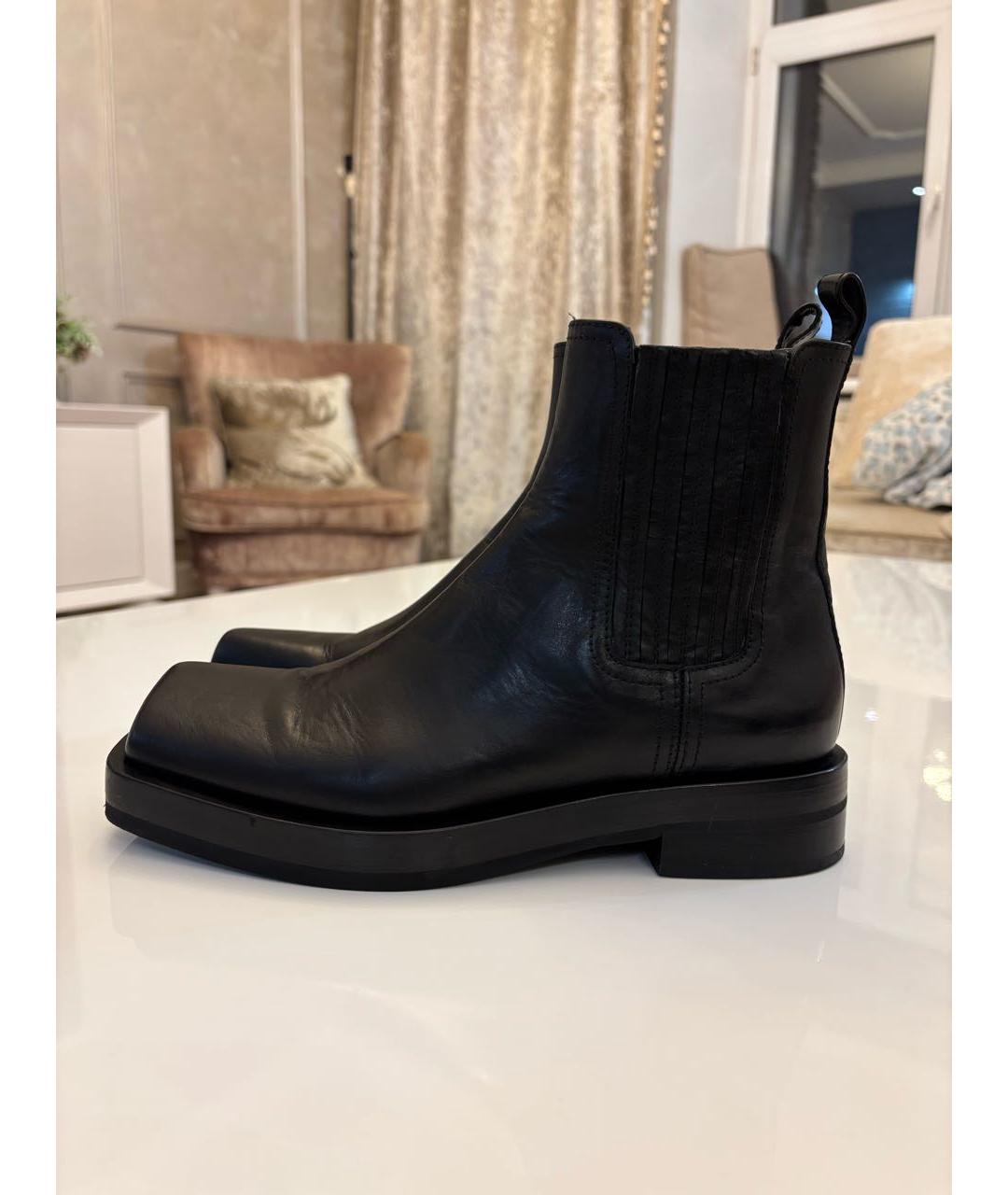 AGL Черные кожаные полусапоги, фото 2