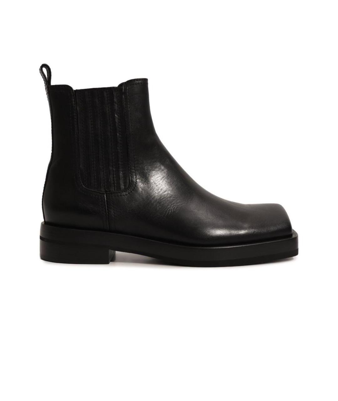 AGL Черные кожаные полусапоги, фото 1