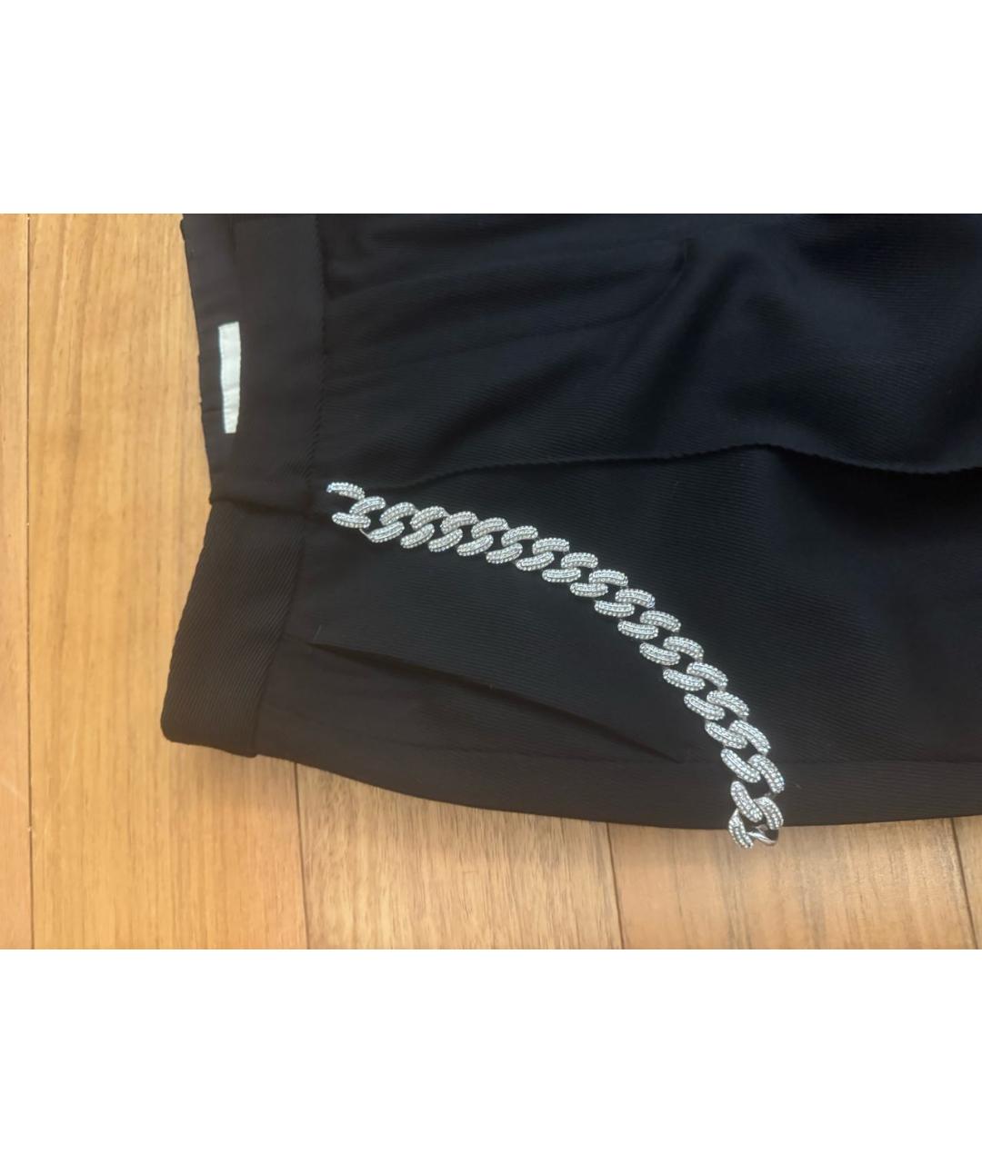 GIUSEPPE DI MORABITO Черные вискозные брюки узкие, фото 3