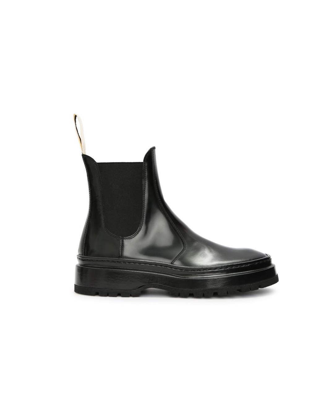 JACQUEMUS Черные кожаные полусапоги, фото 1