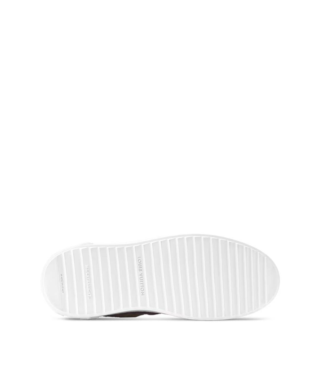 LOUIS VUITTON Коричневые замшевые кеды, фото 5