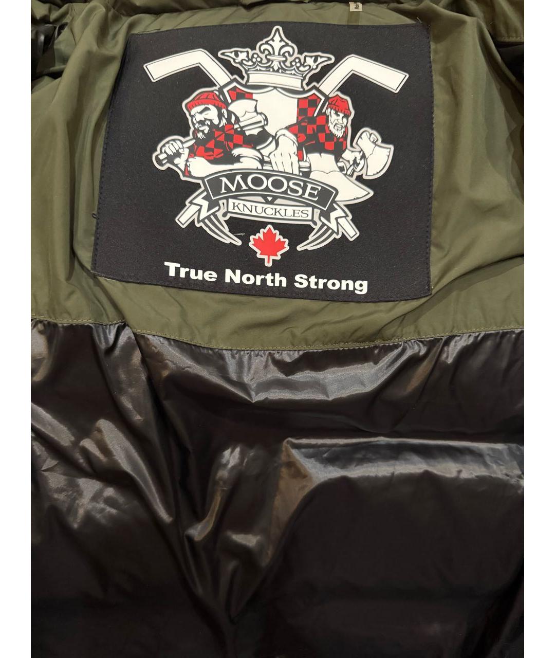MOOSE KNUCKLES Хаки полиамидовая парка, фото 6