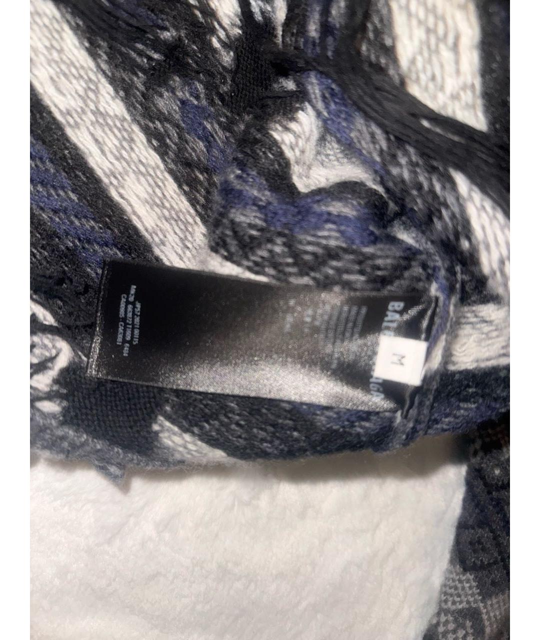 BALENCIAGA Антрацитовый хлопковый джемпер / свитер, фото 8