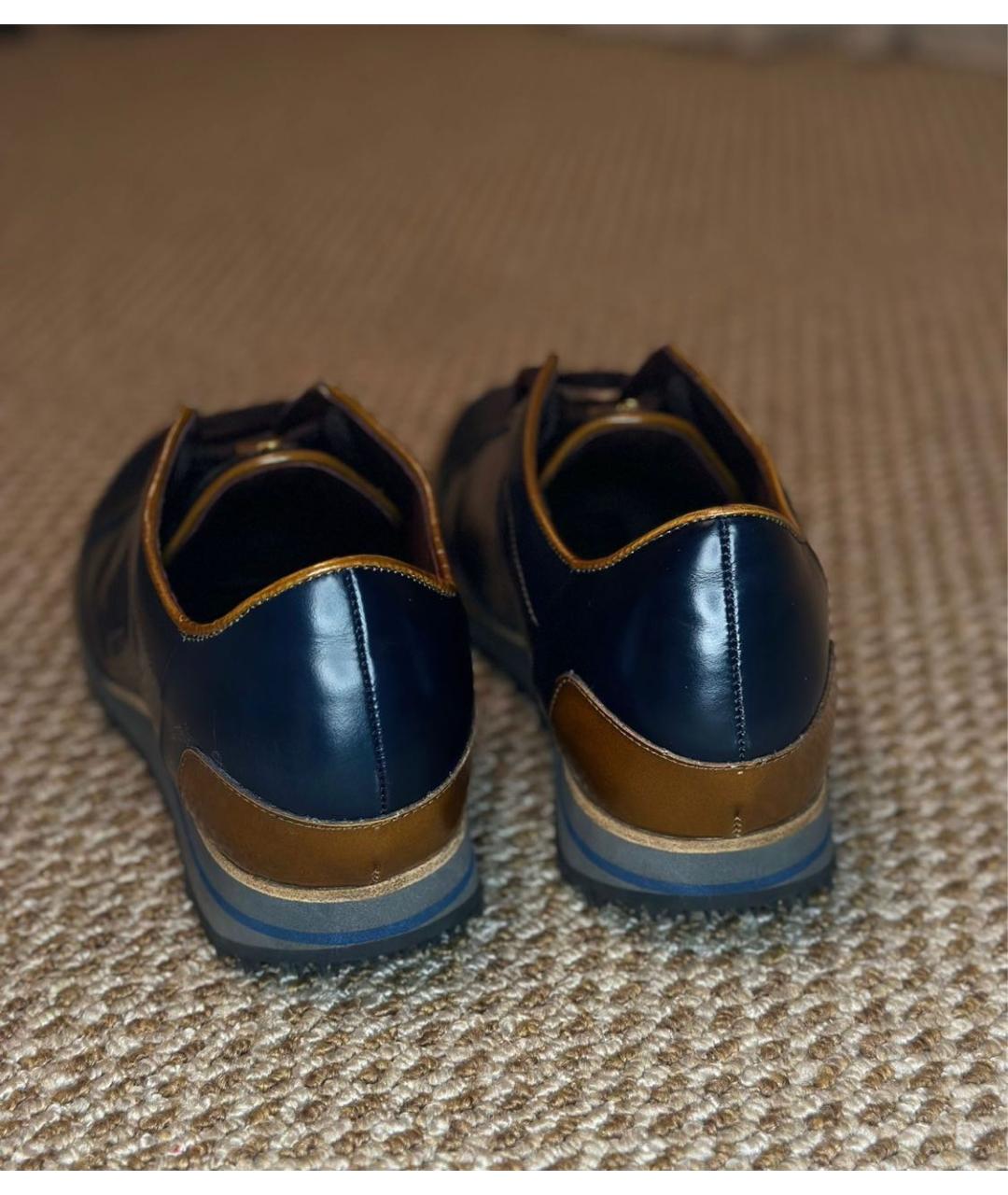 ZILLI Мульти кожаные низкие кроссовки / кеды, фото 5