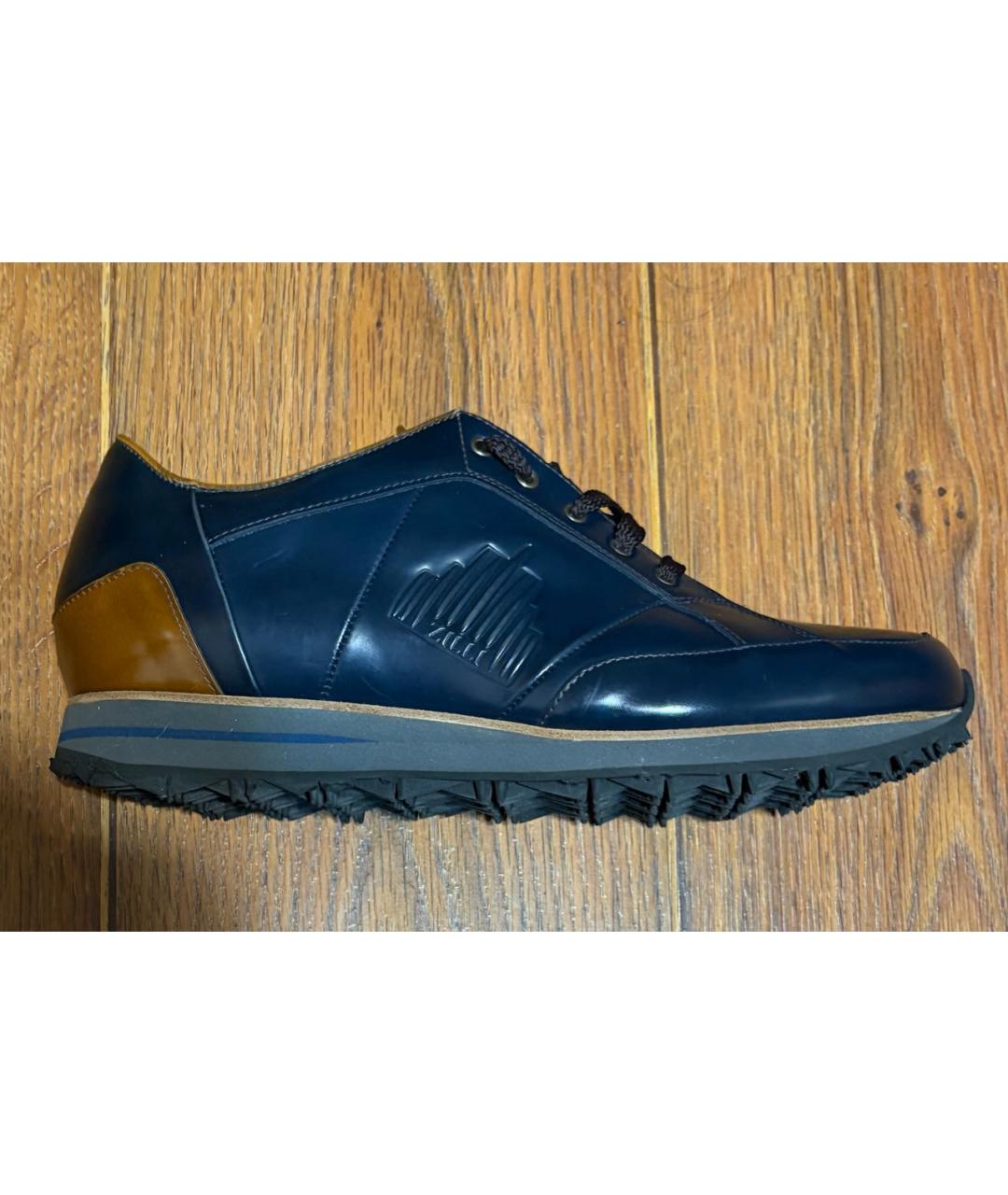 ZILLI Мульти кожаные низкие кроссовки / кеды, фото 9