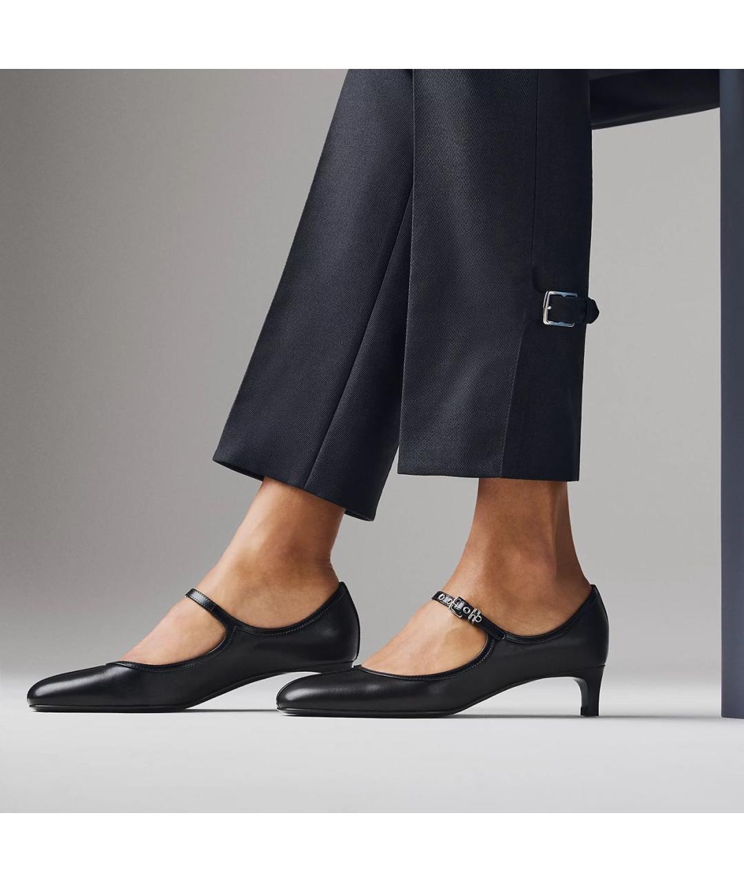 HERMES Черные кожаные туфли, фото 3