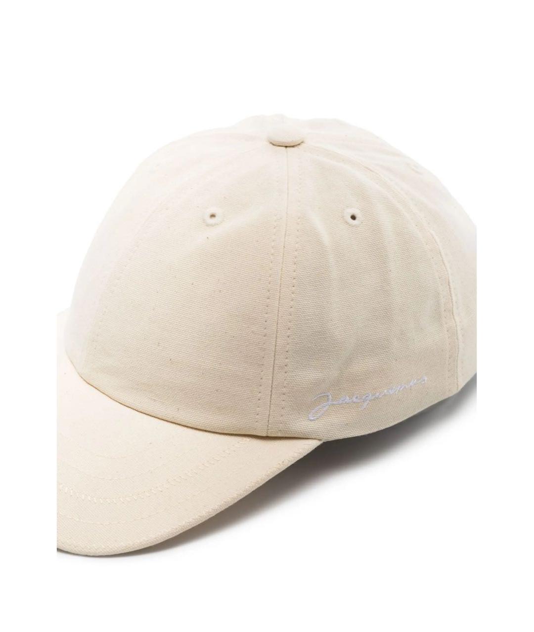JACQUEMUS Бежевая хлопковая кепка, фото 2
