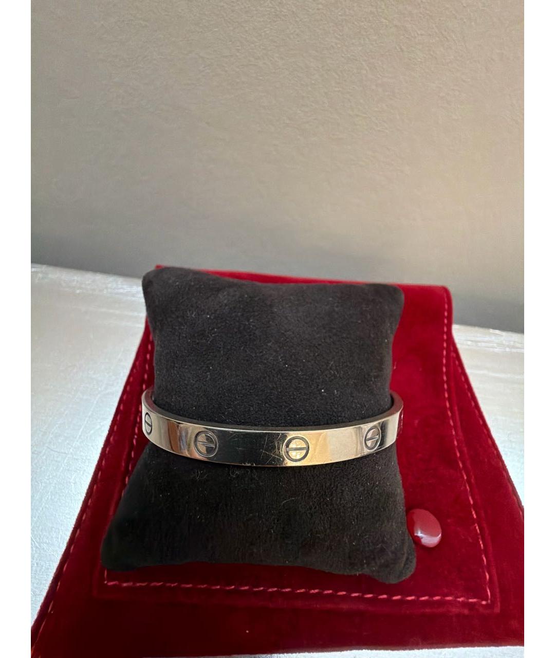 CARTIER Белый браслет из белого золота, фото 2