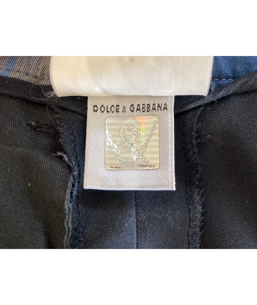 DOLCE&GABBANA Серые шерстяные классические брюки, фото 8