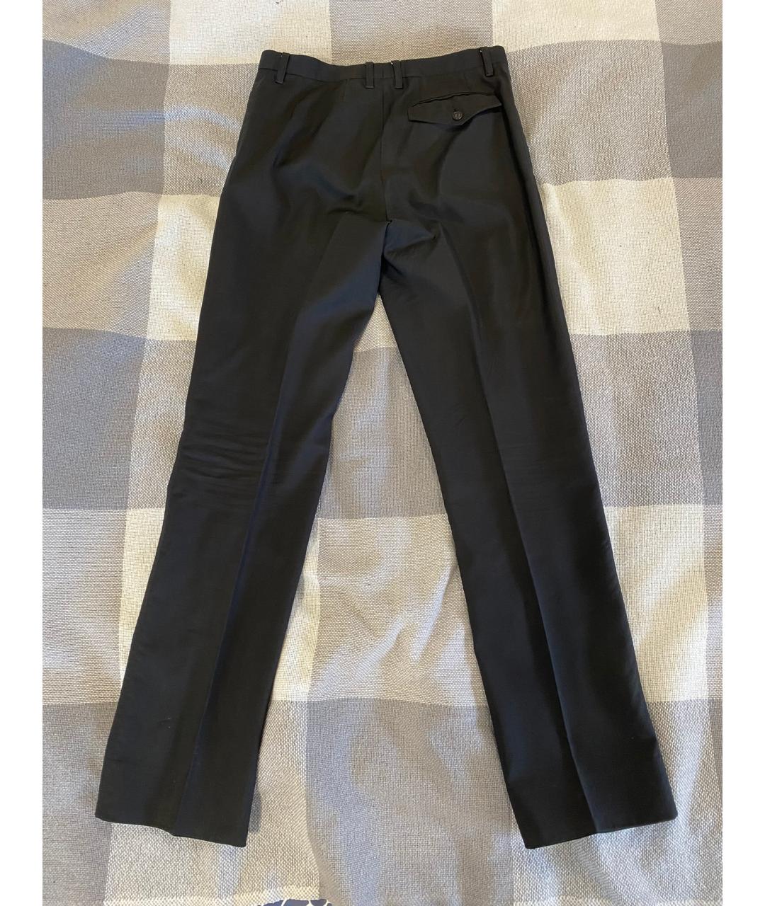 DOLCE&GABBANA Серые шерстяные классические брюки, фото 2