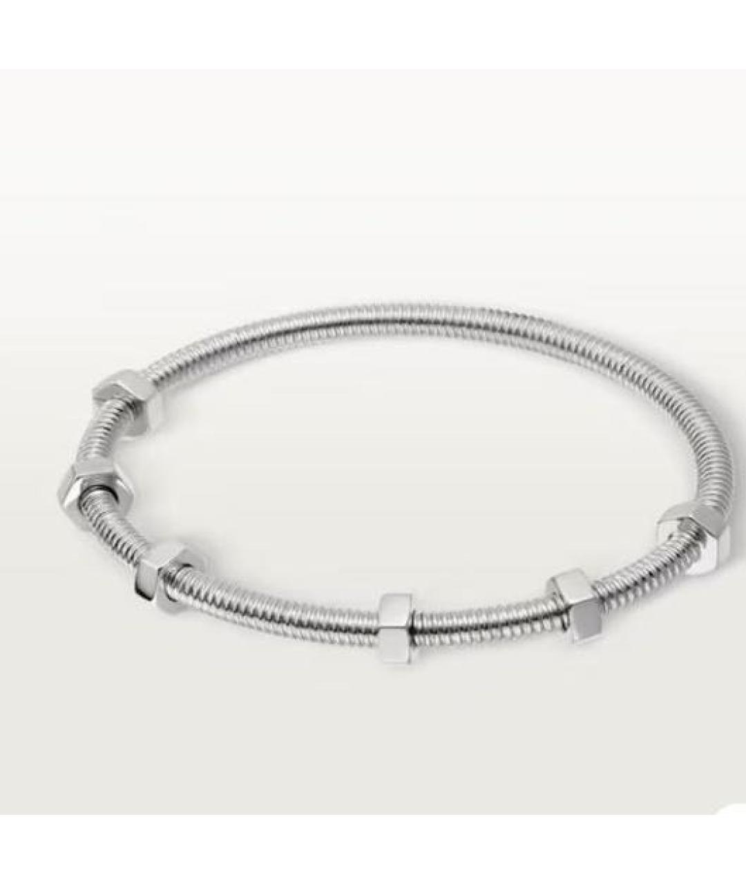 CARTIER Белый браслет из белого золота, фото 4