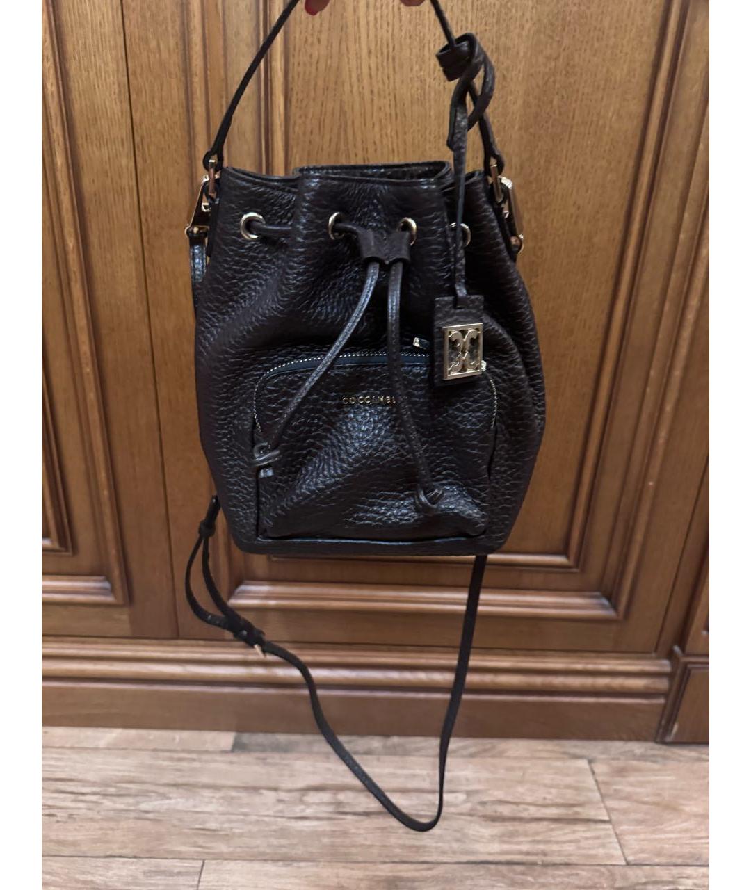 COCCINELLE Коричневая кожаная сумка через плечо, фото 5