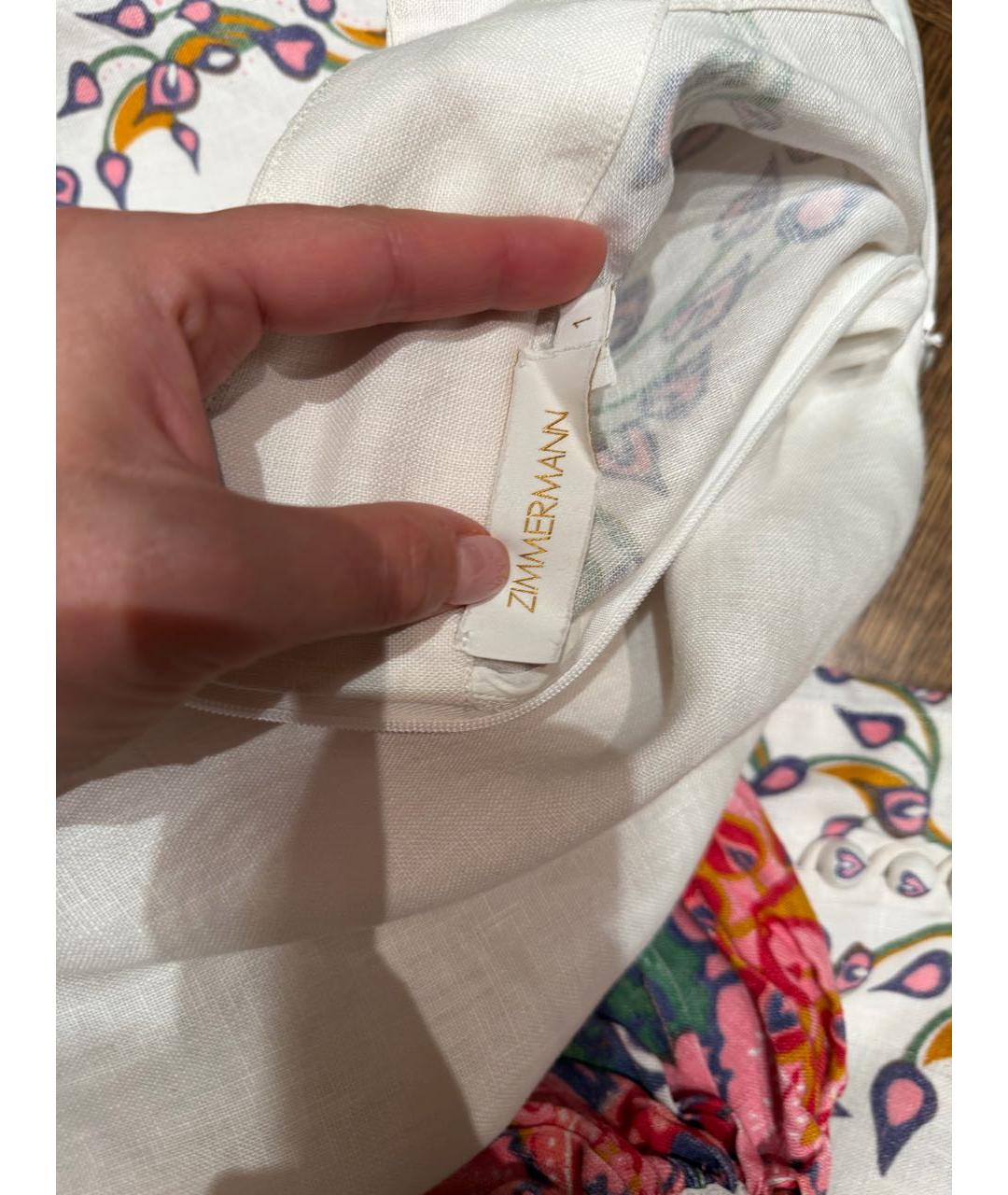 ZIMMERMANN Мульти льняное платье, фото 3