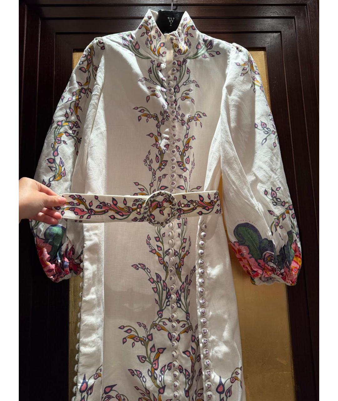 ZIMMERMANN Мульти льняное платье, фото 4