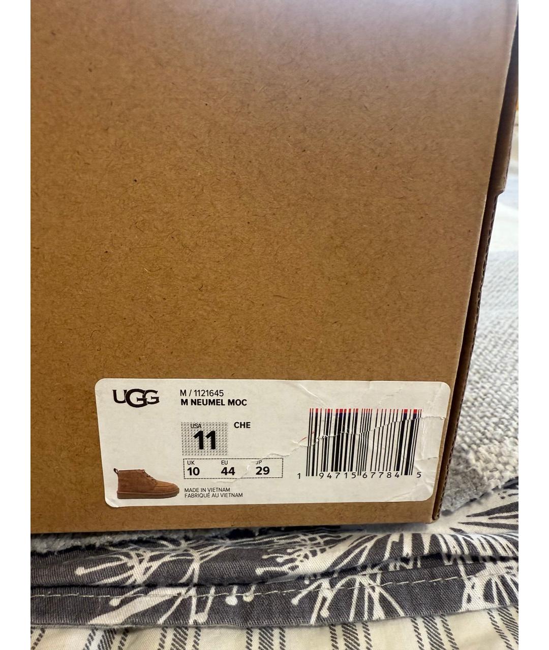 UGG AUSTRALIA Коричневые замшевые высокие ботинки, фото 4