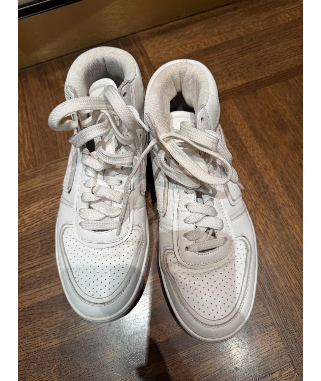 CELINE Белые кожаные кеды, фото 2