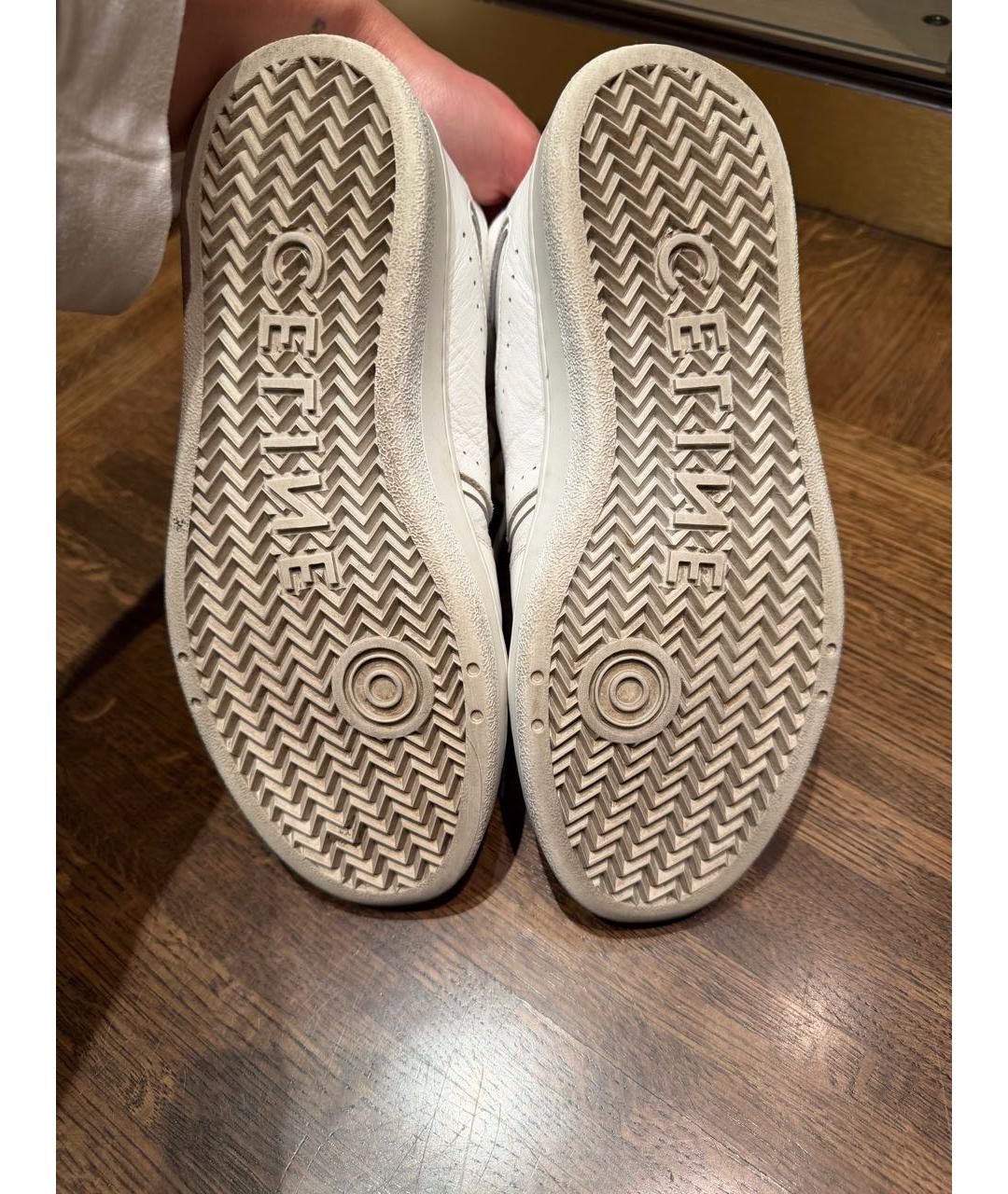 CELINE Белые кожаные кеды, фото 5