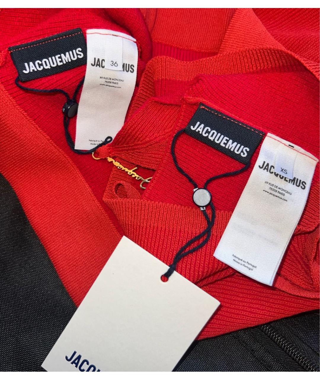 JACQUEMUS Красный вискозный костюм с брюками, фото 8