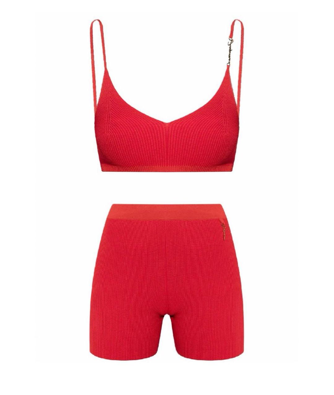 JACQUEMUS Красный вискозный костюм с брюками, фото 1