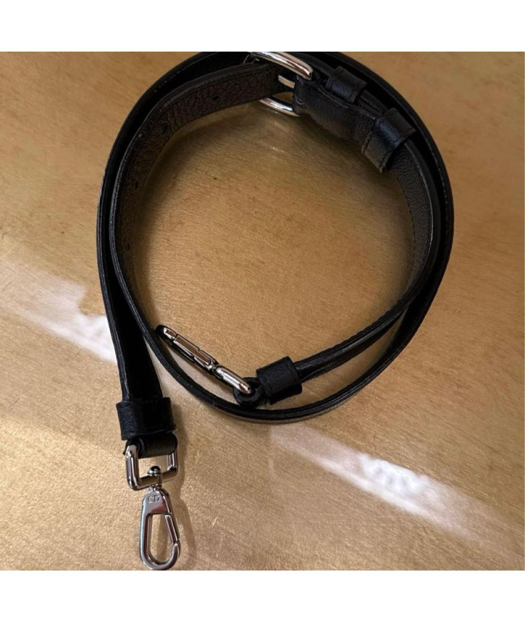 CHRISTIAN DIOR Черная кожаная сумка с короткими ручками, фото 5