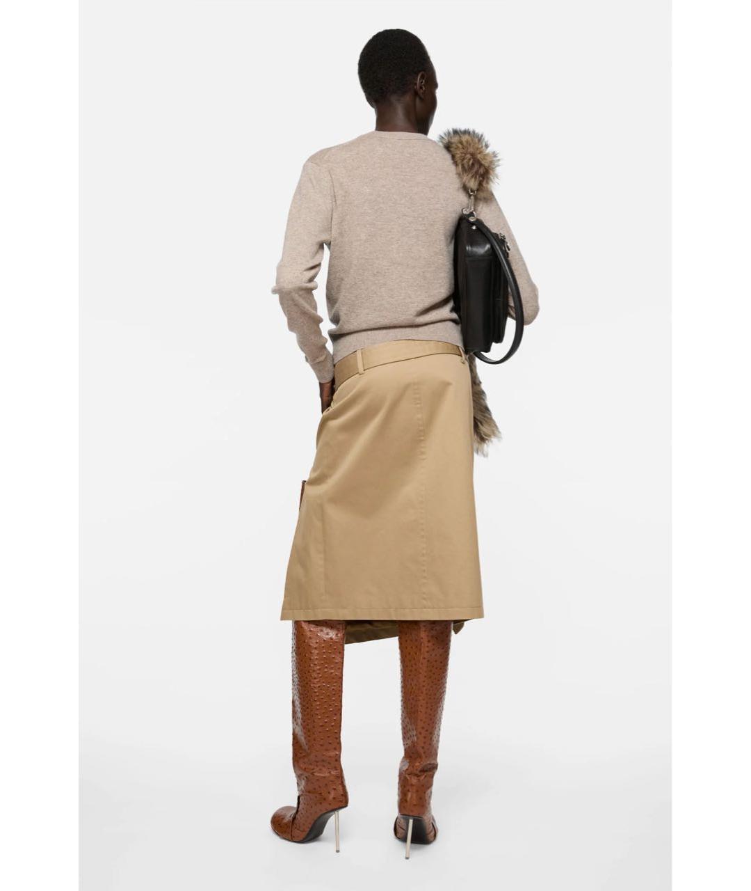 ACNE STUDIOS Бежевый шерстяной джемпер / свитер, фото 4