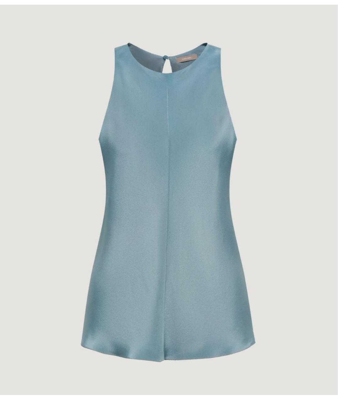 12 STOREEZ Голубой шелковый костюм с юбками, фото 4