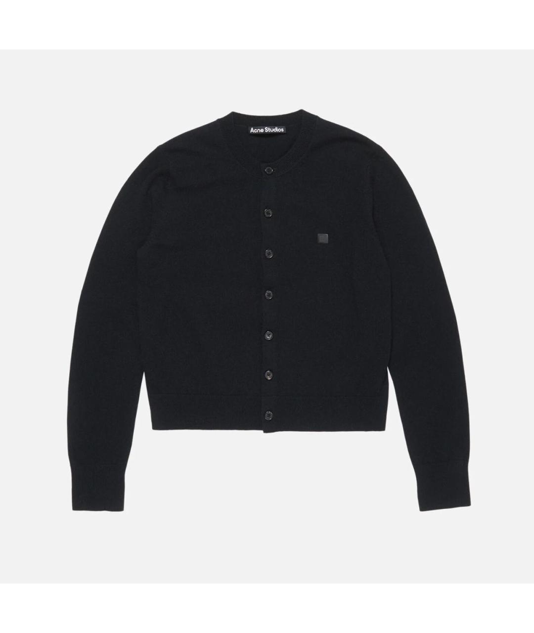 ACNE STUDIOS Черный шерстяной кардиган, фото 6