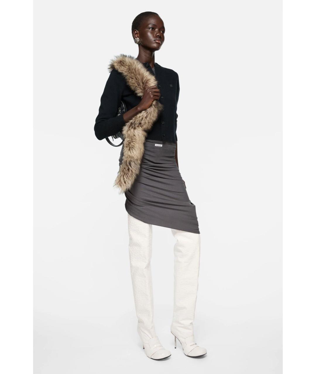 ACNE STUDIOS Черный шерстяной кардиган, фото 4