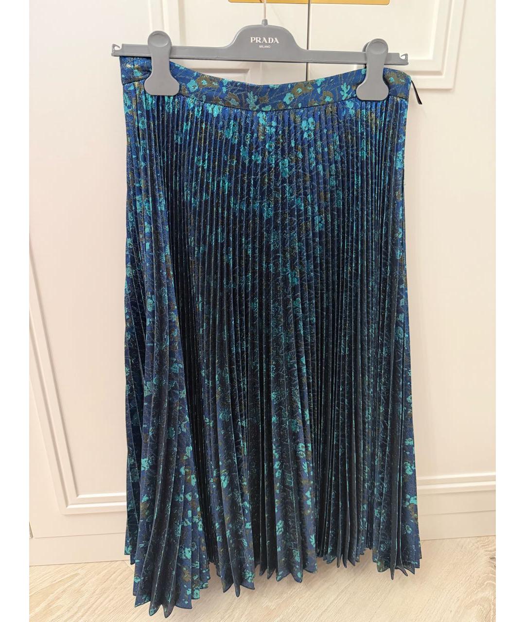 PRADA Голубая юбка миди, фото 2