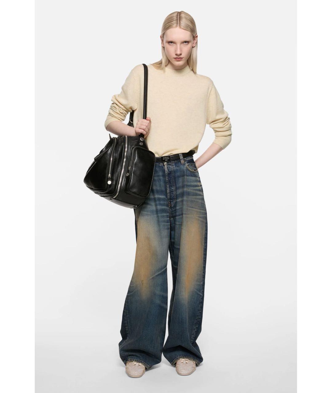 ACNE STUDIOS Бежевый шерстяной джемпер / свитер, фото 4