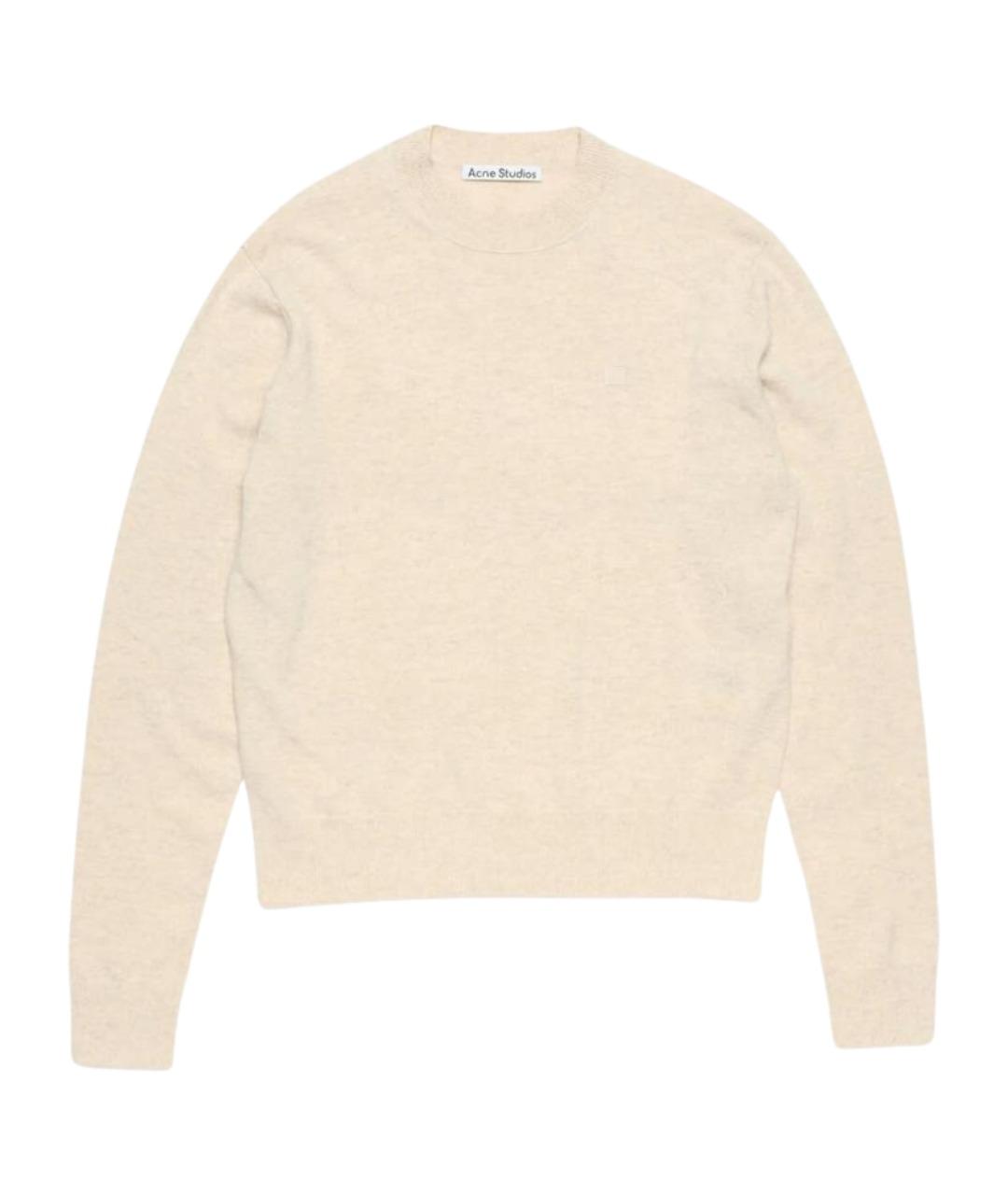 ACNE STUDIOS Бежевый шерстяной джемпер / свитер, фото 1