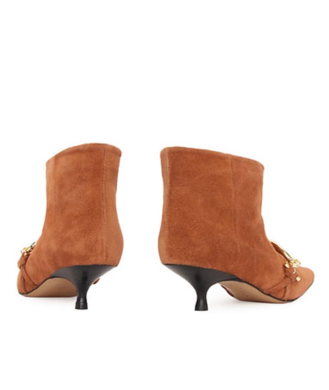 J.W.ANDERSON Коричневые замшевые ботильоны, фото 4