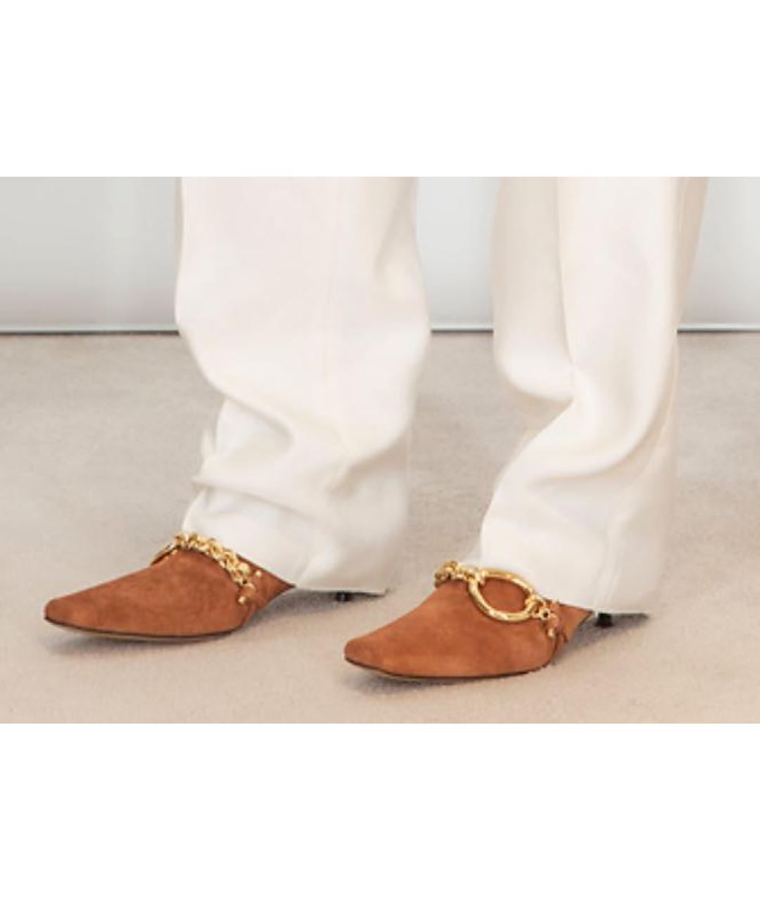 J.W.ANDERSON Коричневые замшевые ботильоны, фото 6