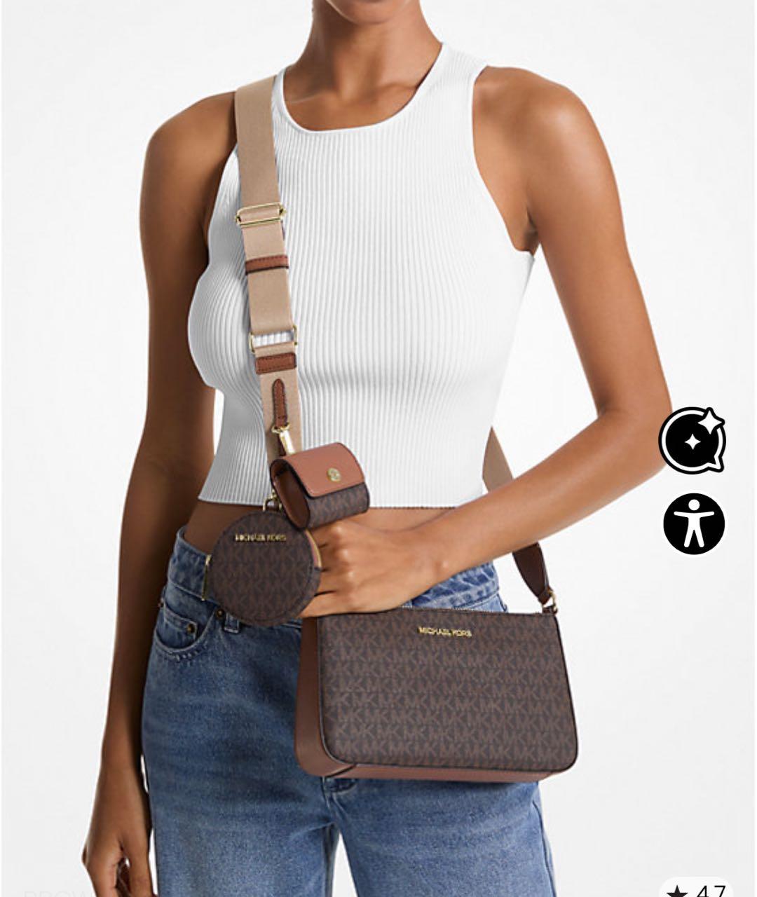 MICHAEL KORS Коричневая сумка через плечо, фото 3