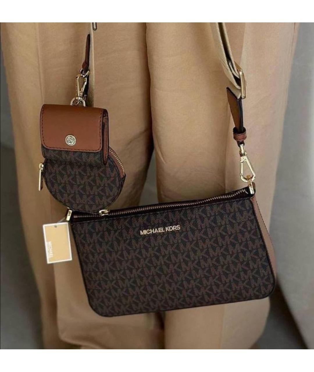 MICHAEL KORS Коричневая сумка через плечо, фото 7