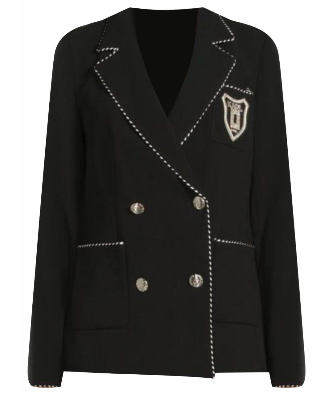 KARL LAGERFELD Черный полиэстеровый жакет/пиджак, фото 1
