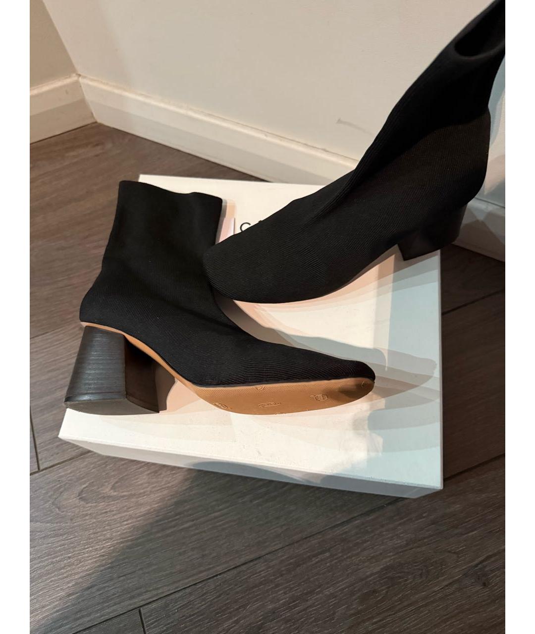 CELINE Черные текстильные ботильоны, фото 2