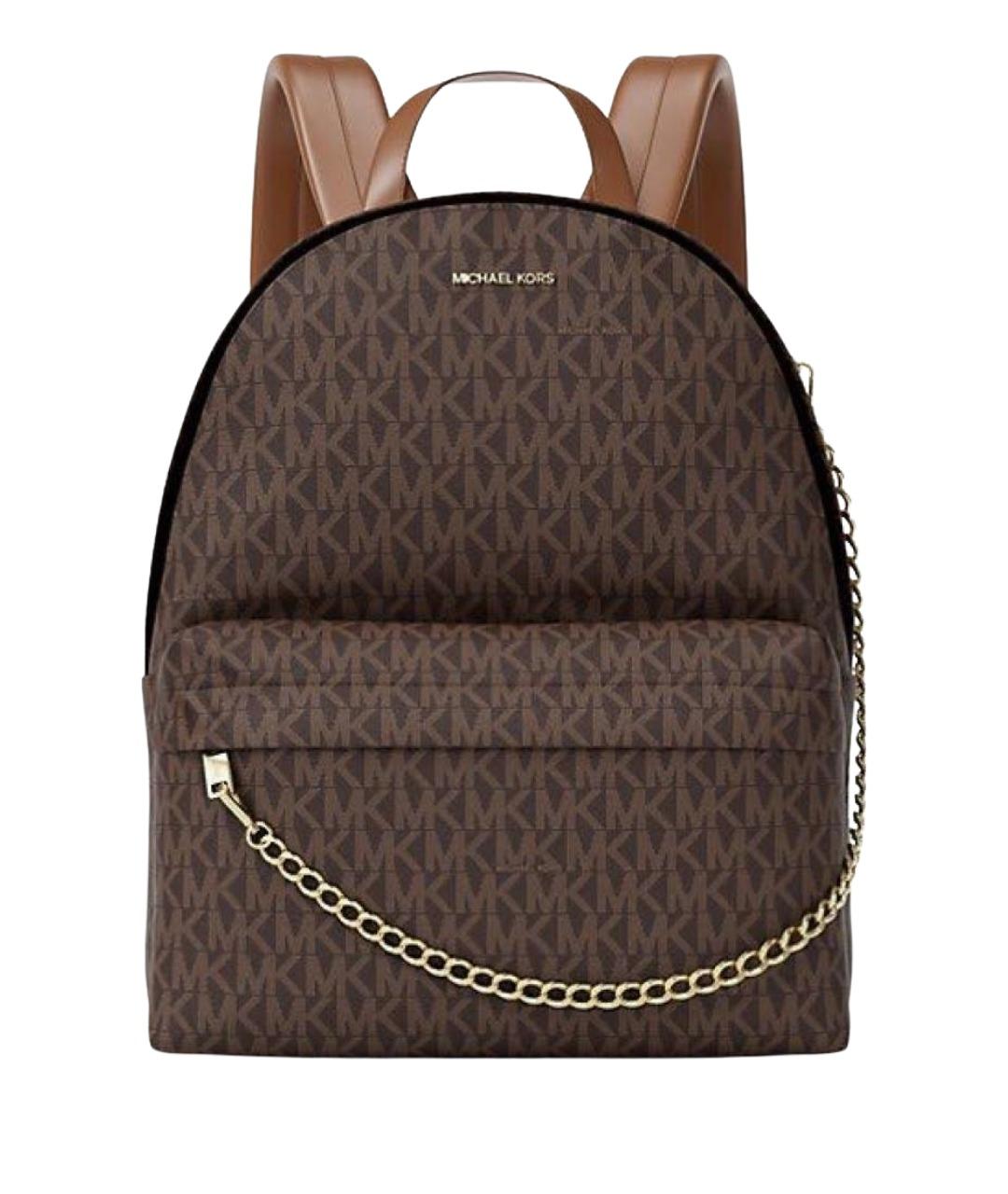 MICHAEL KORS Коричневый рюкзак из искусственной кожи, фото 1