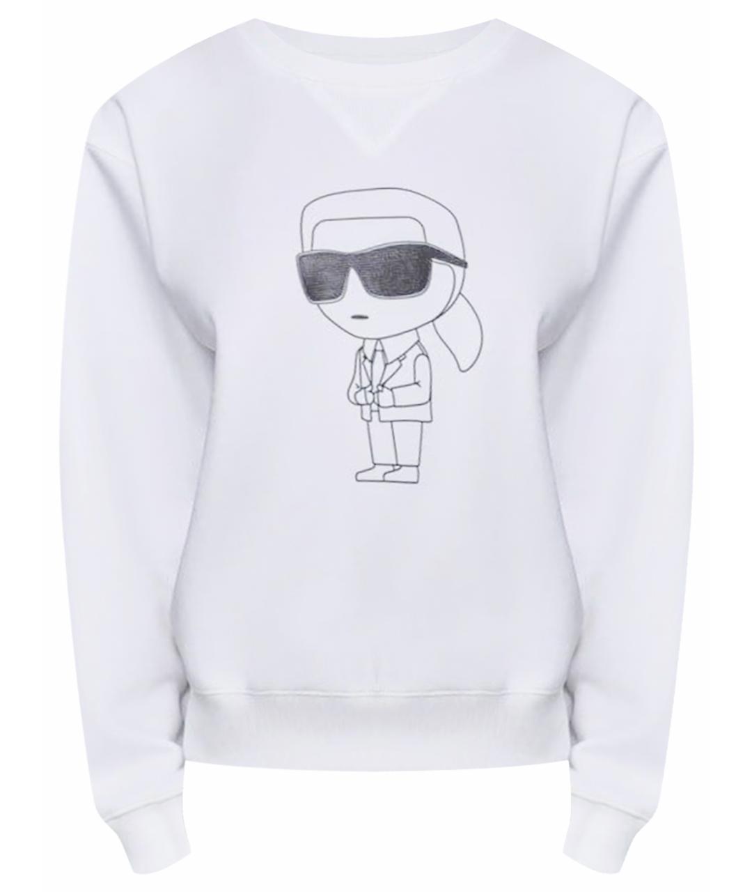 KARL LAGERFELD Белый полиэстеровый джемпер / свитер, фото 1