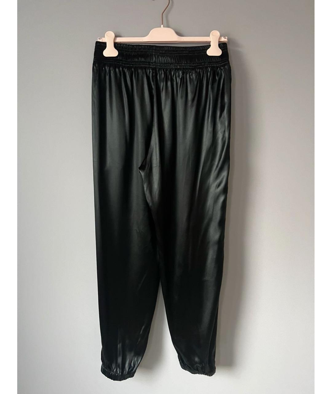 CELINE Черные шелковые брюки широкие, фото 2