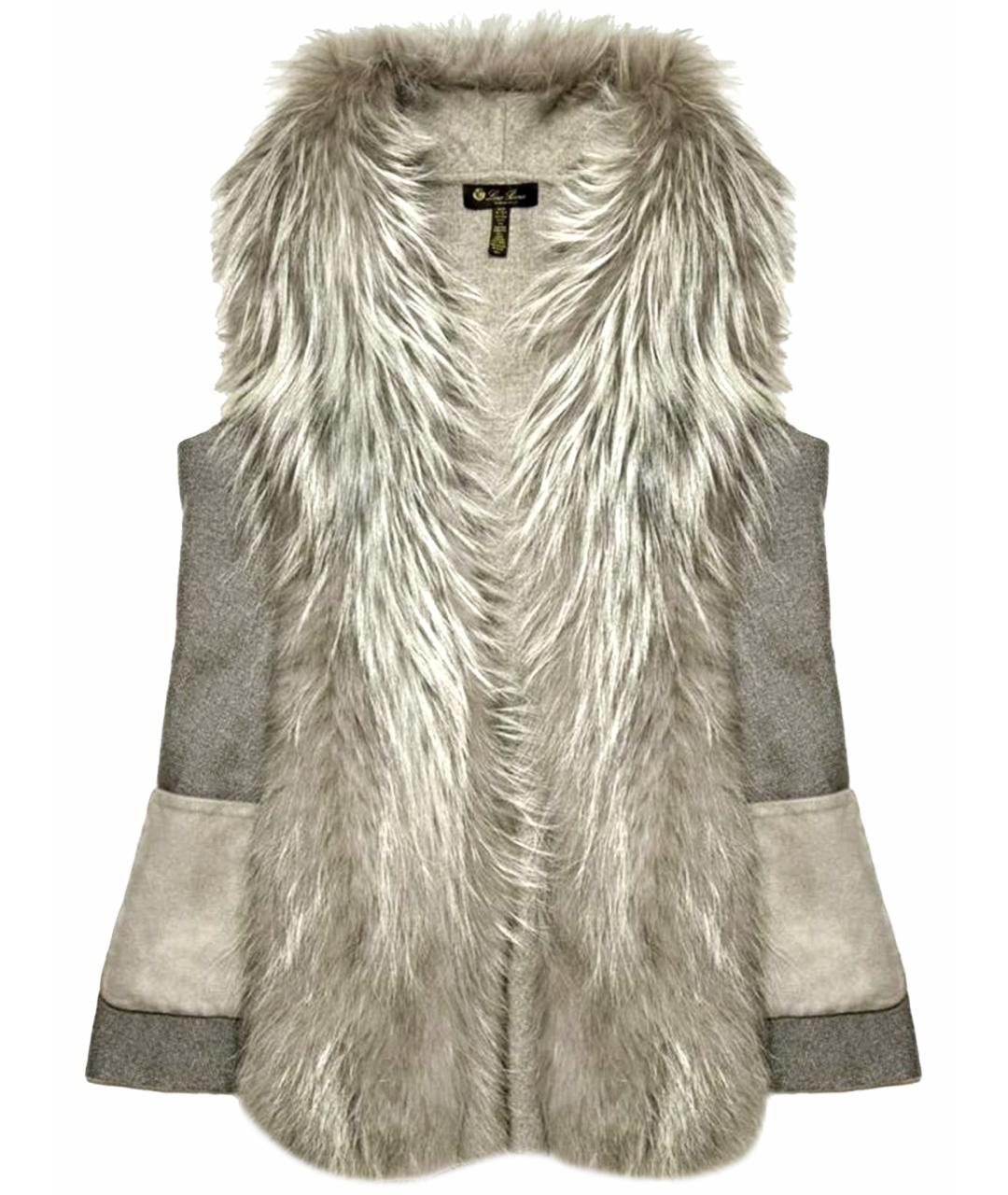 LORO PIANA Бежевый кашемировый жилет, фото 1