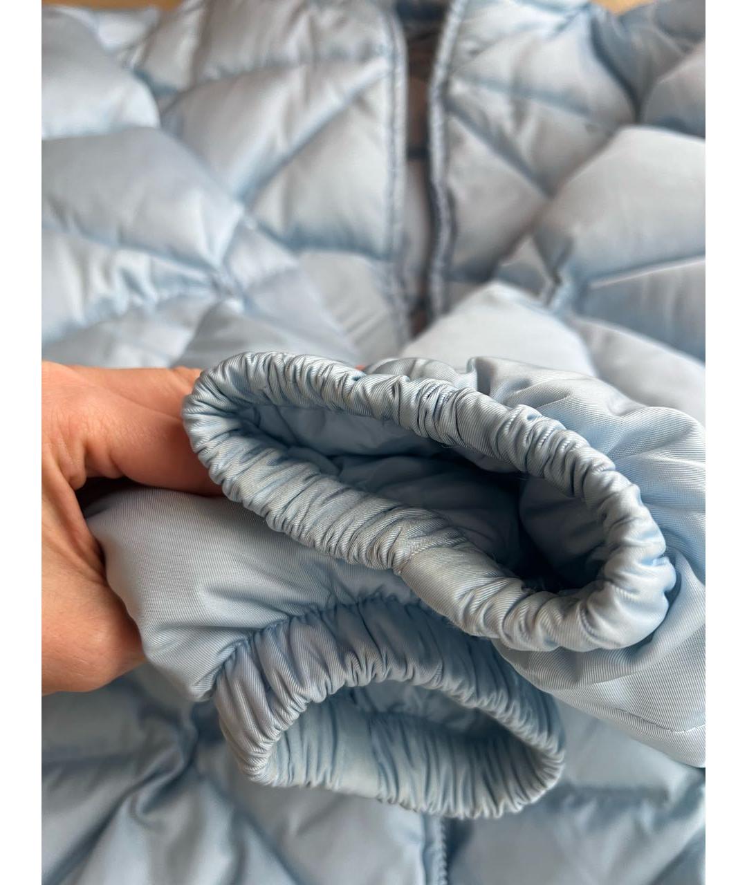 PRADA Голубая полиэстеровая куртка, фото 3