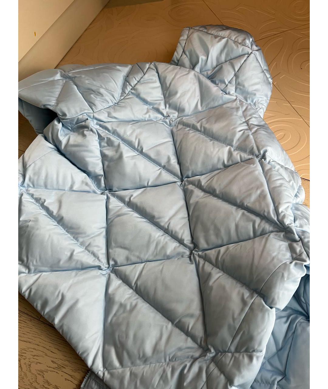 PRADA Голубая полиэстеровая куртка, фото 2