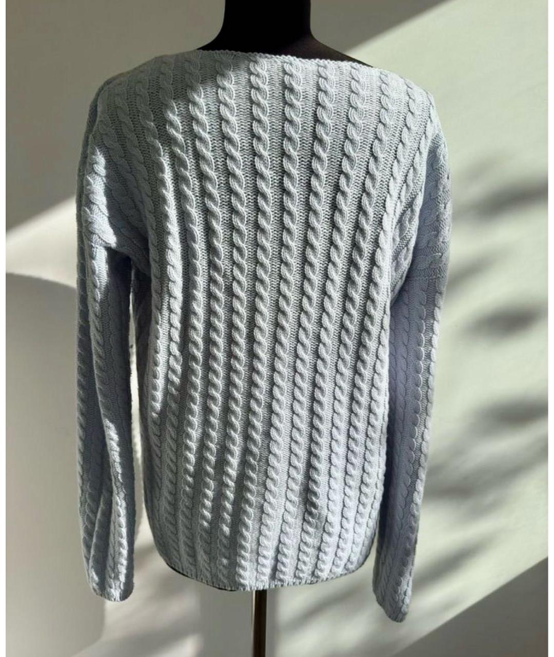 LORO PIANA Голубой кашемировый джемпер / свитер, фото 2