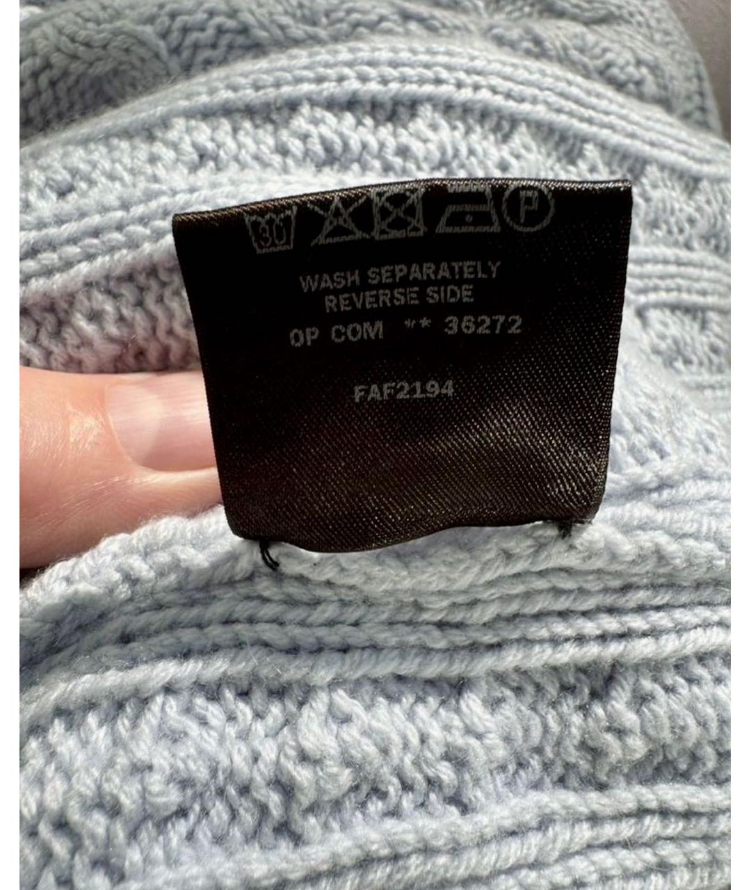 LORO PIANA Голубой кашемировый джемпер / свитер, фото 5