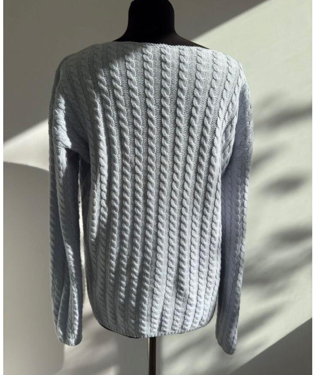 LORO PIANA Голубой кашемировый джемпер / свитер, фото 8