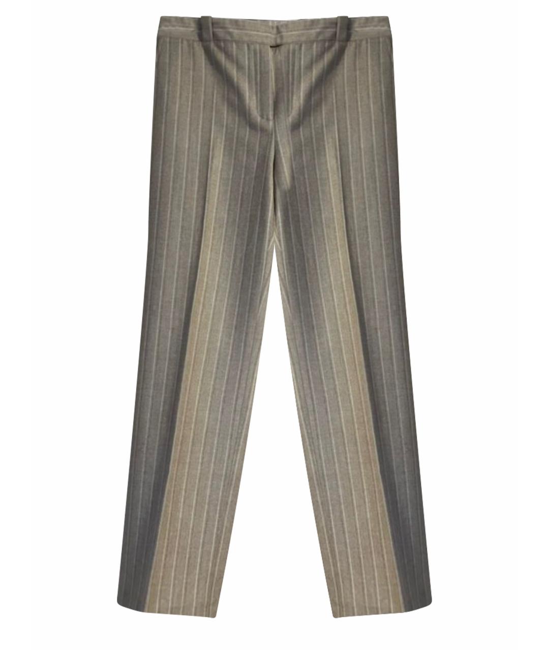 LORO PIANA Бежевые кашемировые брюки широкие, фото 1