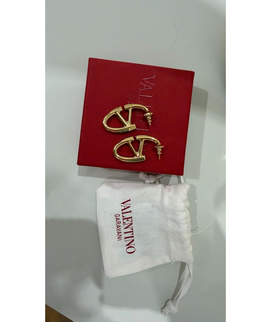 VALENTINO Золотые металлические серьги, фото 8