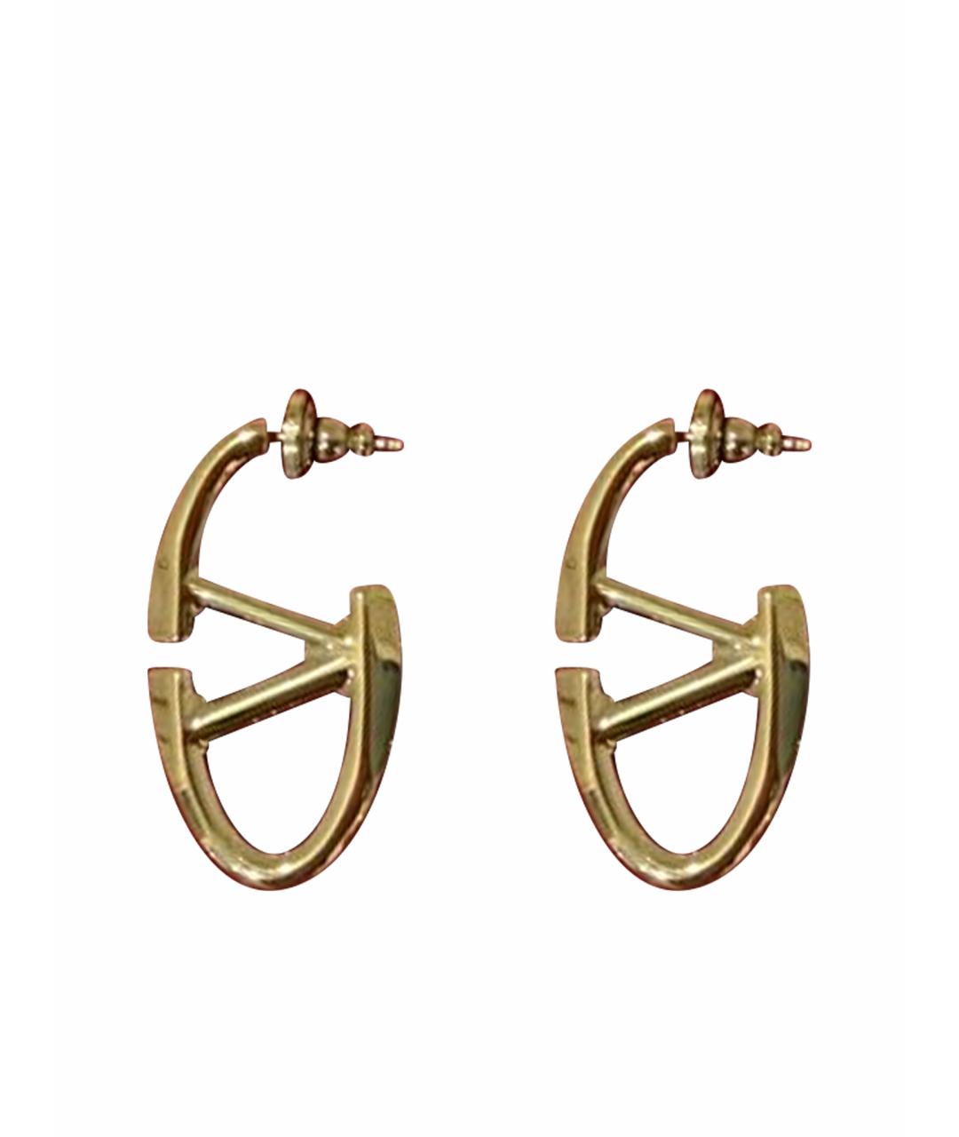 VALENTINO Золотые металлические серьги, фото 1